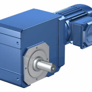 Asynchronous helical bevel geared motors