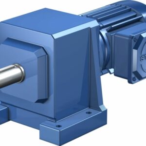 Asynchronous helical geared motors