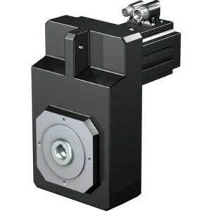 Offset helical servo geared motors